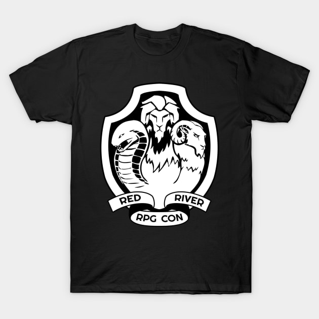 Red River RPG Con 2019 Black & White T-Shirt by TheLongCon